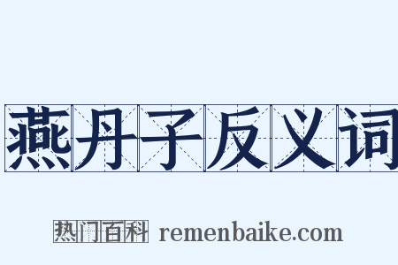 燕丹子反义词是什么意思的图片